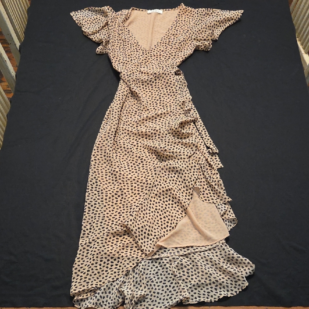 Polka Dot Wrap Dress